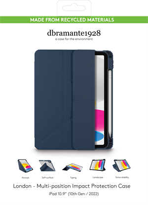 iPad 10,9" (10th Gen/ 2022) dbramante1928 London Cover - Pacific Blue